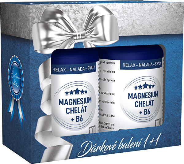 Magnesium chelát + B6 2x 100 kapslí