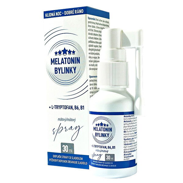Melatonin Bylinky mátový sprej 30 ml