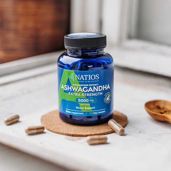 Ashwagandha extract 5000 mg 90 veganských kapslí