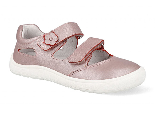 Detská barefoot vychádzková obuv Pady ružová