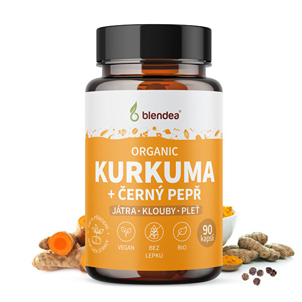 Kurkuma + Piperin 90 kapslí