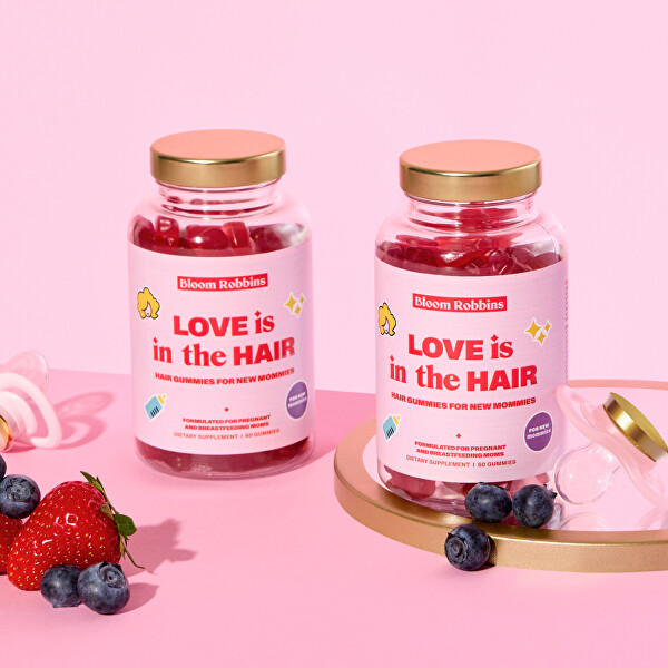 Love is in the hair - gumové bonbony pro zdravé vlasy pro maminky 60 ks