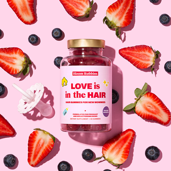 Love is in the hair - gumové bonbony pro zdravé vlasy pro maminky 60 ks