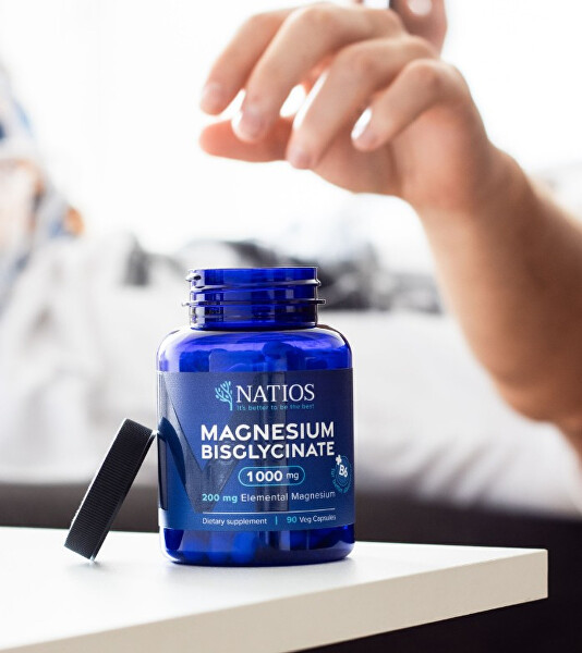 Magnesium Bisglycinate 1000 mg + B6 90 veganských kapslí