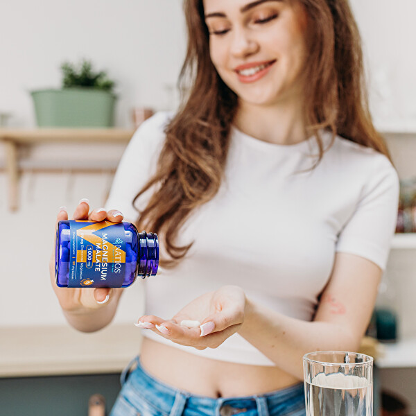 Magnesium Malate 1000 mg + B6 90 veganských kapslí