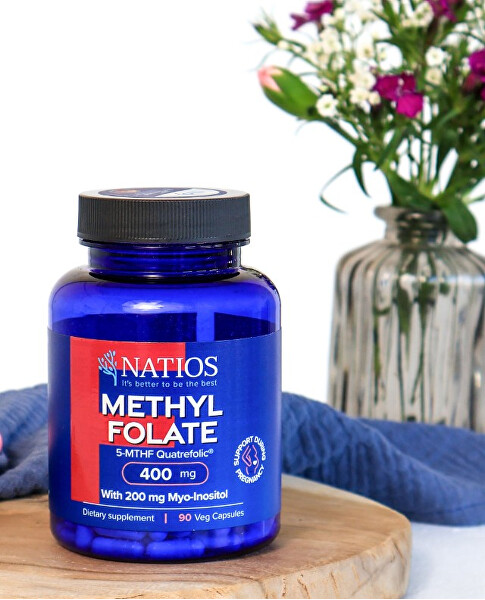 Methyl Folate - Aktivní kyselina listová 400 mcg 90 veganskych kapsli