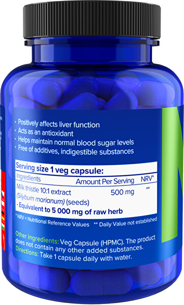 Ostropestřec 5000 mg 90 veganských kapslí