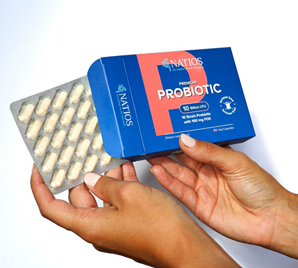 Premium Probiotic - Probiotika s FOS 10 miliard CFU, 10 kmenů 60 kapslí