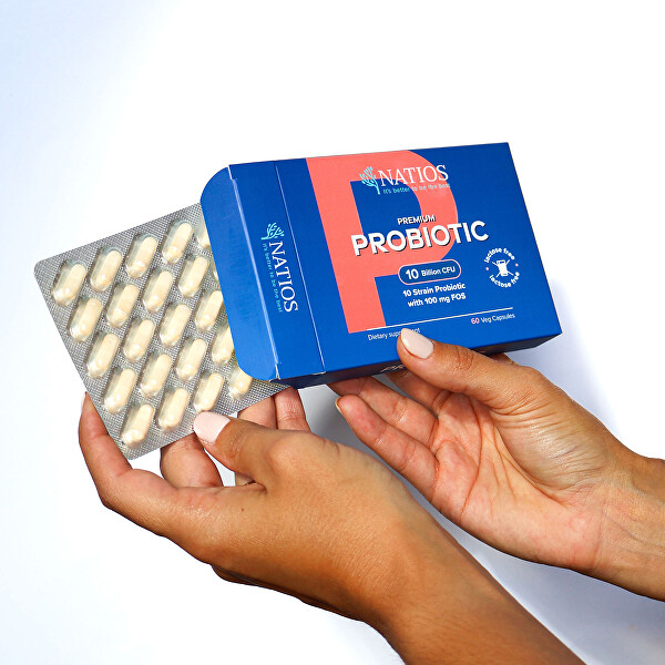 Premium Probiotic - Probiotika s FOS 10 miliard CFU, 10 kmenů 60 kapslí