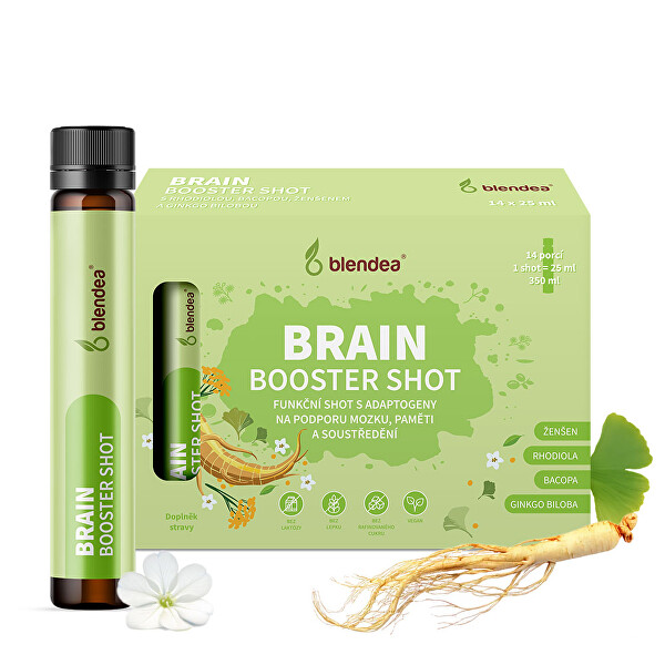 Shot Brain Booster s adaptogeny 14 x 25 ml