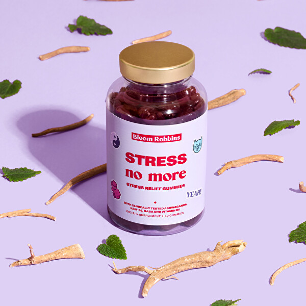 Stress no more - gumové bonbony proti stresu 60 ks