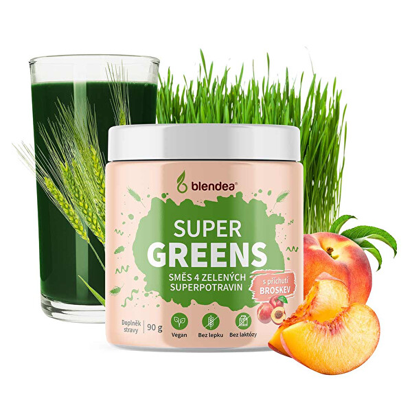 Supergreens Broskev BIO 90 g