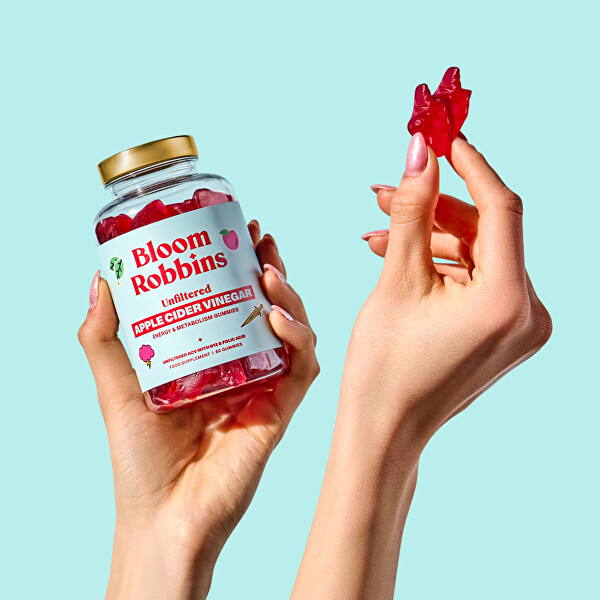 Vitamíny na trávení Unfiltered Apple Cider Vinegar 60 gumídků