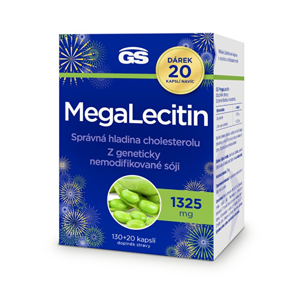 GS Megalecitin 1325 mg 130 + 20 kapslí ZDARMA