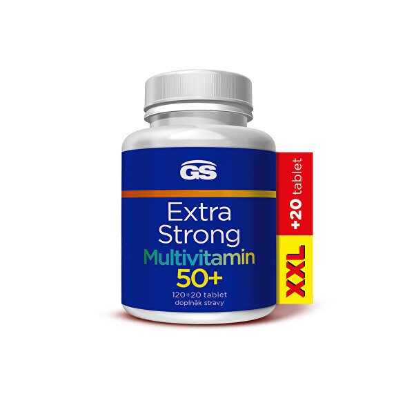 GS Extra Strong Multivitamin 50+ 120 + 20 tablet XXL