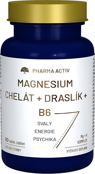 Magnesium Chelát + Draslík + B6 60 tablet