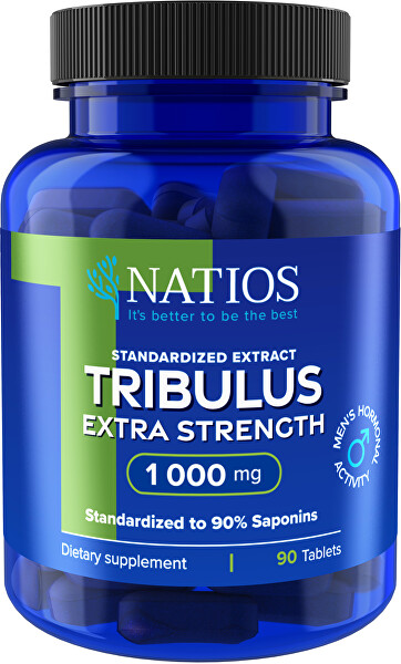 Tribulus Extract 90% saponins 1000 mg 90 veganských tablet