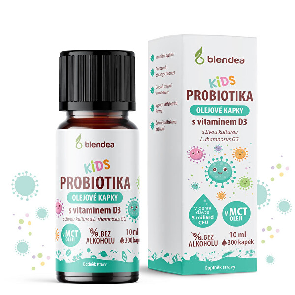 Kvapky Kids Probiotiká pre deti s vitamínom D3 10 ml