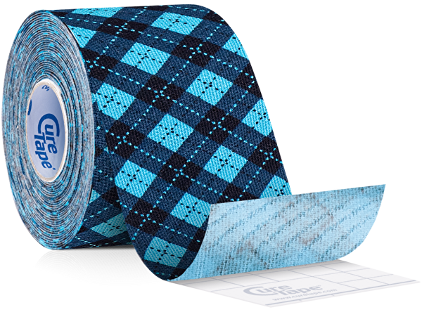 Kineziologický tejp Tartan Blue 5 cm x 5 m