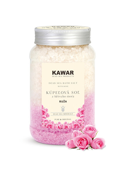 Kúpeľová soľ z Mŕtveho mora - Ruža 500 g