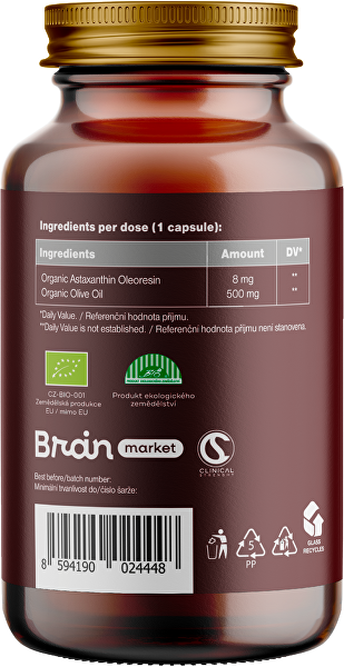 Organic Astaxanthin 60 kapsúl