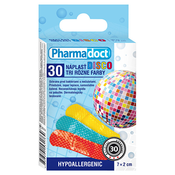 Disco Náplast barevná 7×2 cm 30 kusů