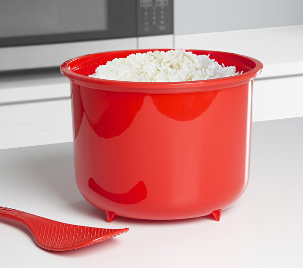 Microwave Ryžovar - Červený 2,6 l