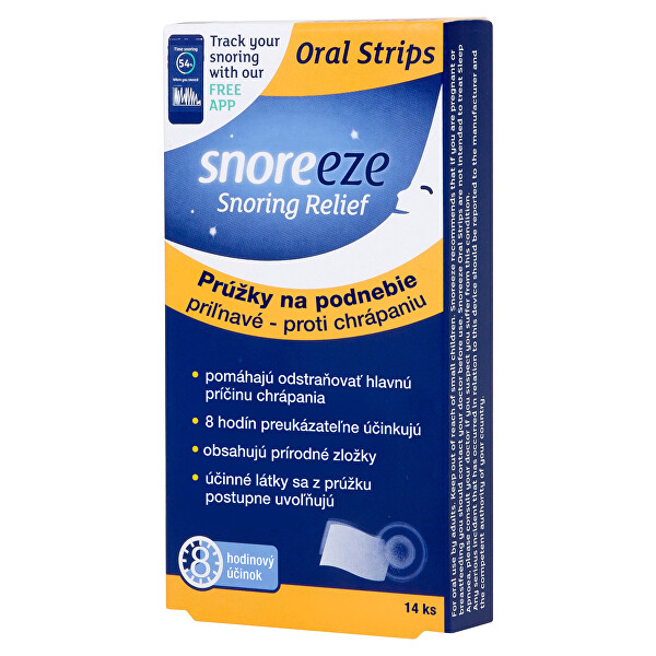 2. JAKOST - Proužky na podnebí proti chrápání 14 kusů