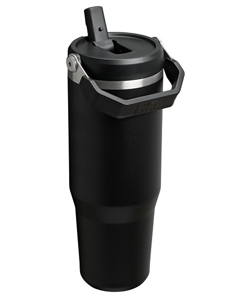 Termoláhev s integrovanou slámkou The IceFlow™ Tumbler 890 ml Black