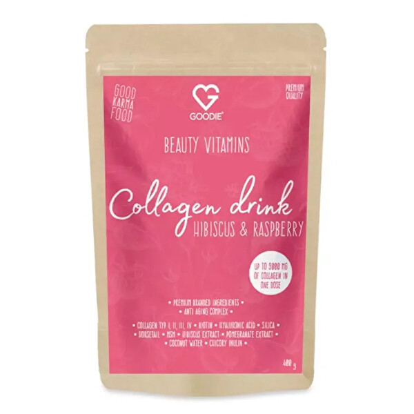 Kolagen drink Beauty vitamins - Hibiscus-Raspberry 400 g