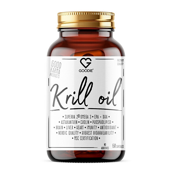 Krilový Olej - Krill Oil - Omega-3 & Astaxanthin z antarktického krilu 60 kapslí