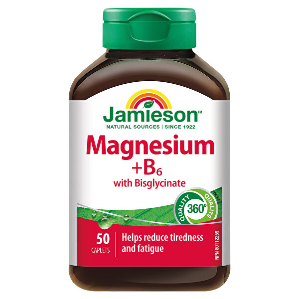 Hořčík + Vitamín B6 s bisglycinátem 50 tablet