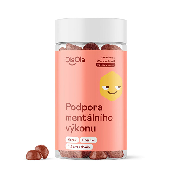 Želé podpora mentálního výkonu s čínskými houbami 60 bonbonů