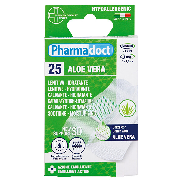 Náplast s Aloe Vera s hojivým účinkem 25 kusů