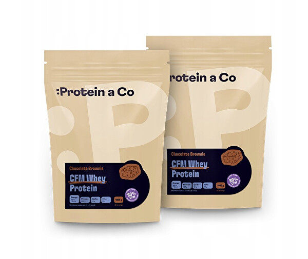 CFM Whey Protein 80 - Chocolate brownie 1 + 1 kg