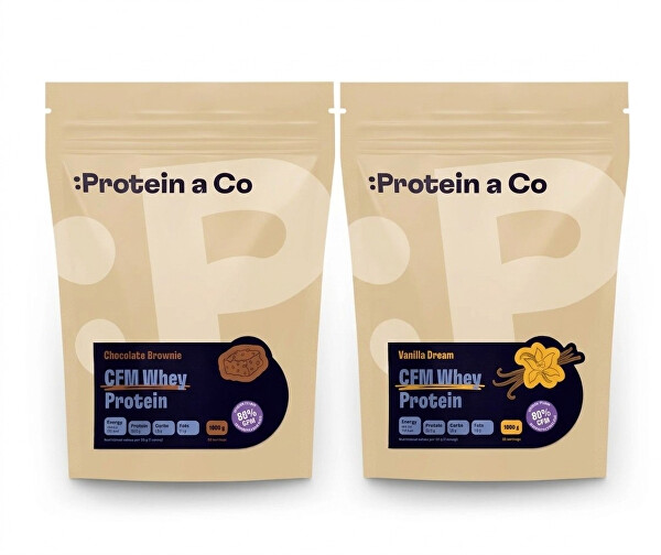 CFM Whey Protein 80 - Chocolate brownie a Vanilla dream 1 + 1 kg