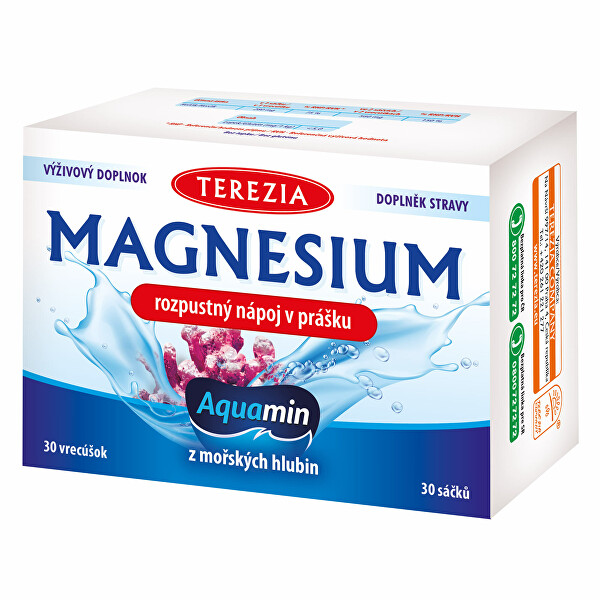 Magnesium rozpustný nápoj v prášku 30 sáčků