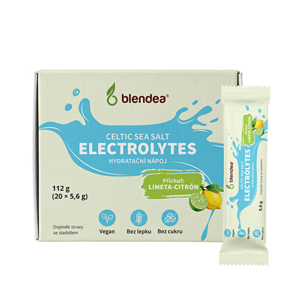 Elektrolyty hydratačný nápoj s príchuťou Limeta-citrón 112 g