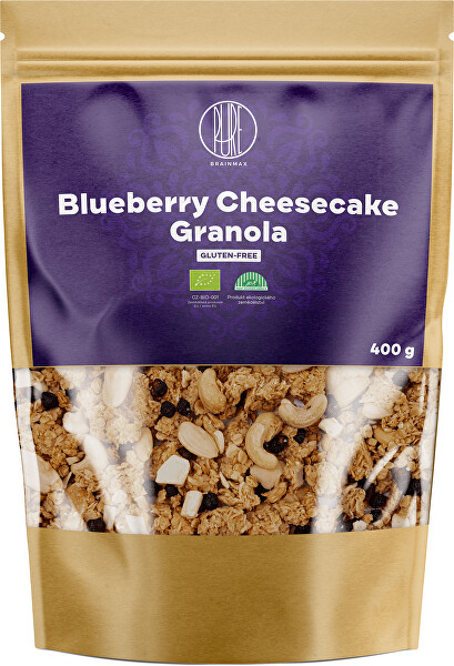 Granola - Čučoriedky a biela čokoláda BIO 400 g
