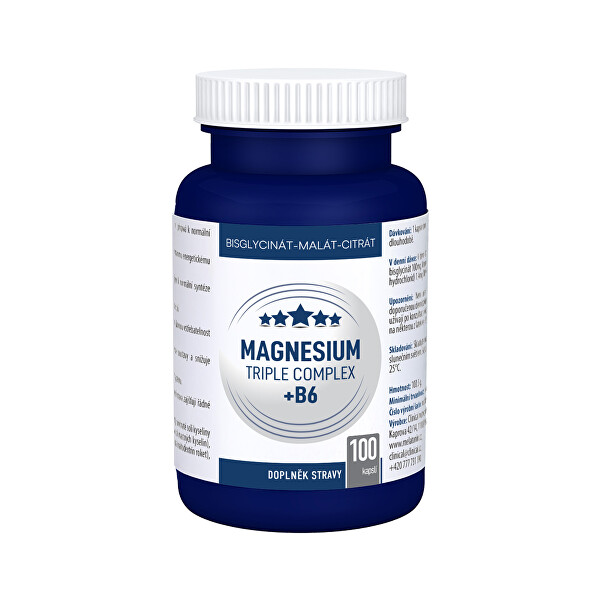 Magnesium Triple Complex + B6 100 kapslí