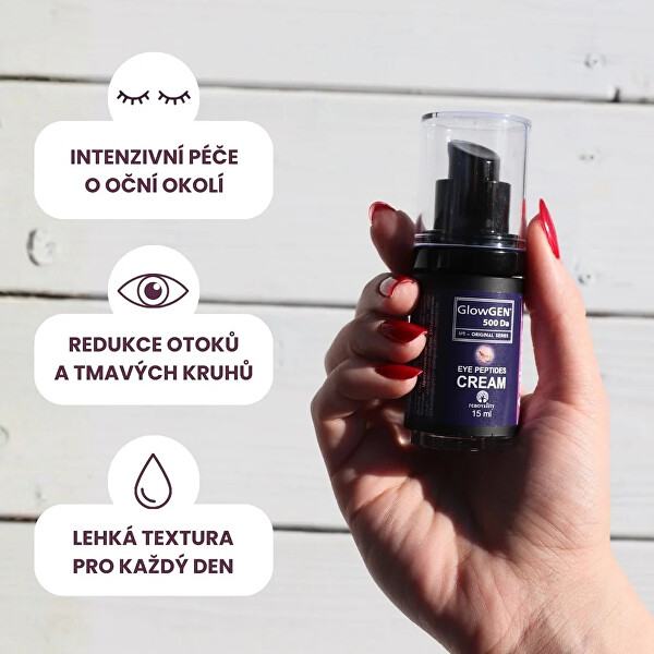 GlowGEN Očný peptidový krém 15 ml