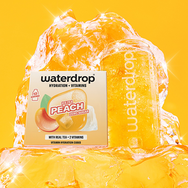 Microdrink – Šumivá kostka Ice tea s broskví 12 kusů
