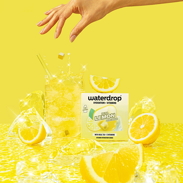 Microdrink – Šumivá kostka Ice tea s citronem 12 kusů