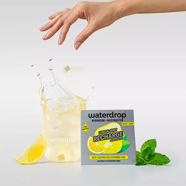 Microlyte - Šumivá kostka Lemon Mint Recharge 12 kusů