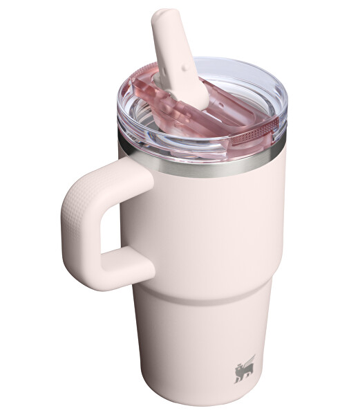 Nerezový termohrnek The Quencher Protour Flip Straw 600 ml Rose Quartz