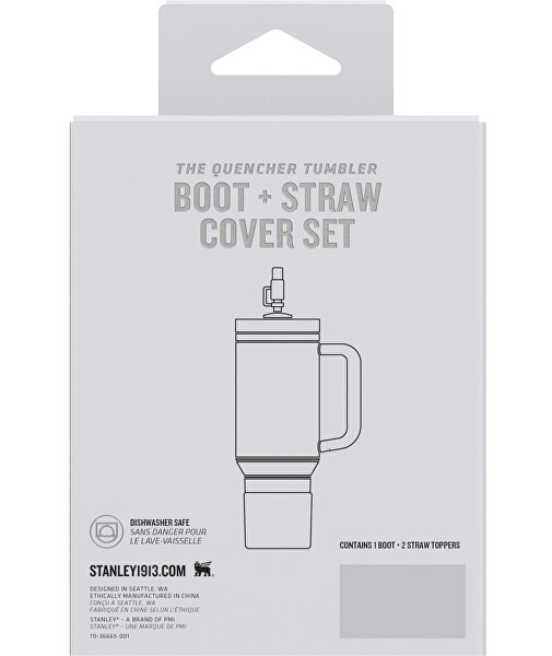 Silikonový obal dna a kryt slámky The Quencher Boot + Straw Topper 890 ml Cream