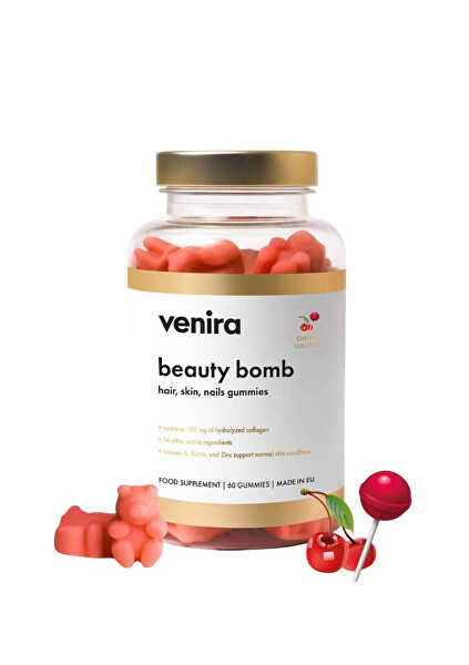 Beauty bomb - medvídci pro vlasy, nehty a pleť 60 kusů