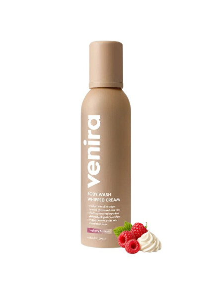 Šlehačková sprchová pěna - raspberry & cream 200 ml