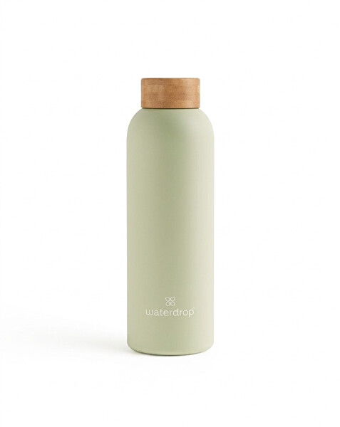 Termo Nerezová lahev 600 ml - Pastelová olivová matná
