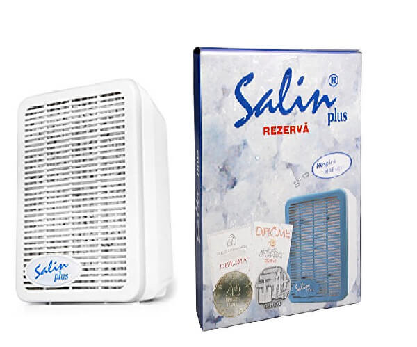 Salin Plus solný přístroj pro čištění vzduchu + Náhradní solný filtr do přístroje Salin Plus
